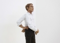 Stephan Balkenhol, Installation shot, Detail, Figur „Mann mit fünf Amen“ (Figure ,Man with five arms’), 2013, Coloured bronze, 25 x 25 x 24 cm | 09.84 x 09.84 x 9.45 in, # BALK0013 