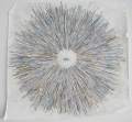 William Cordova, Casco, 2008, mixed media, 142,24 x 139,7 cm | 56 x 55 in 