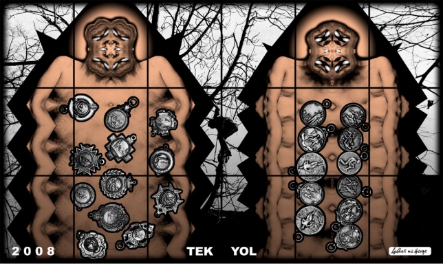 Gilbert & George, Tek Yol, 2008, from the series: JACK FREAK PICTURES, 88.98 x 150 in, ART COLOGNE 2010 