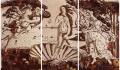 Vik Muniz, The Birth of Venus, after Botticelli from the series Pictures of Junk, 2008, digital c-print, triptych, overall dimensions 176,5 x 297 cm 69,49 x 116,93 in, edition of 6 + 4 AP, MUNI0079 