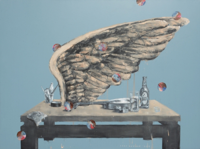 Agus Suwage, Embarkation, 2015, oil and acrylic on canvas, 150 × 200 cm, SUWA0172 