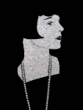 Vik Muniz, Louise Brooks, from the series: Pictures of Diamonds, 2005 , digital c-print, 152,4 x 121,92 cm | 60 x 48 in 