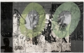 Mike Parr, Wooden we, 2012, Etching, carborundum, relief on rice paper bonded to paper, 340 x 520 cm | 133.86 x 204.72 in This work is unique. 