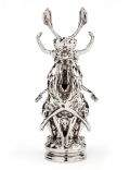 Wim Delvoye, Deux Bacchantes Rorschach, 2012, Nickeled Bronze, 47,6 x 22,1 x 21,6 cm | 18.74 x 8.7 x 8.5 in # DELV0035 