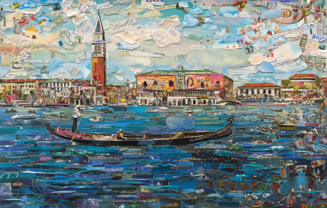 Vik Muniz, Venice, 2014, Postcards from Nowhere, Digital C print, 101,6 × 160,3 cm  AP 3/4 aside from an edition of 6, MUNI0159 