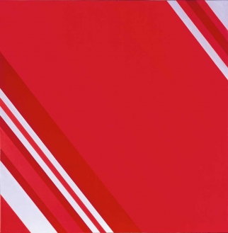 Günter Fruhtrunk, Emotion (Studies II), 1974, acrylic on canvas, 120 x 119,5 cm, Courtesy of the estate of Günter Fruhtrunk, Städtische Galerie im Lenbachhaus, Munich 