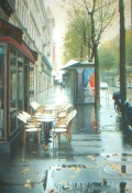 Erik Bulatov, Automne, Boulevard Sebastopol, 2010, oil on canvas, 120 x 80 cm | 47.24 x 31.5 in, # BULA0049 