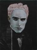 Fendry Ekel, Charlie Chaplin, 2012, Oil and Acrylic on canvas, 135 x 100 cm | 53.15 x 39.37 in 