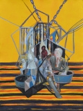 Rodel Tapaya, Weekend Chores, 2015, acrylic on paper, 76 × 57 cm, TAPA0115 