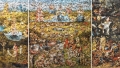 Vik Muniz, Garden of Earthly Delights, after H. Bosh, from the series: Gordian Puzzle, 2008, Digital C print, Triptych: 131,57 x 229,54 cm | 51.8 x 90.37 in & 194,82 x 342,9 cm | 76.7 x 135 in, edition 4/6 + 4 AP 