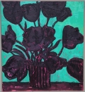 Anton Henning, Blumenstilleben No. 424, 2010, Oil on canvas , 105 x 94,5 cm | 41.34 x 37.2 in 