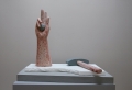 Emilia and Ilya Kabakov, Hand, 2009, marble and corrundum, sculpture – 24” x 17” x h 20” (61 x 43 x h 50.7 cm), Pedestal – 25” x 17” x h 43 " (64.7 x 44.5 x h 111 cm) , edition: 9 + 2AP 
