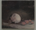 Anton Henning, Stilleben mit Früchten No. 60 (AH 2009-081), 2009, Oil on canvas , 60,4 x 69,9 cm | 23.78 x 27.52 in 