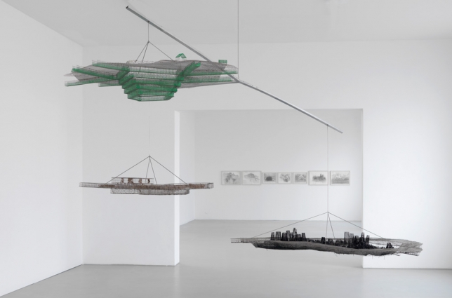 Susan Turcot "bitumen, blood and the carbon climb" solo exhibition at Arndt & Partner, Berlin 