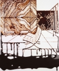 Vik Muniz, Barcelona Pavilion; from the series: Pictures of Chocolate, 2010, Digital C print, 180,34 x 121,92 cm | 71 x 48 in & 111,76 x 76,2 cm | 44 x 30 in, edition 6 + 4 AP / AP 1/4 