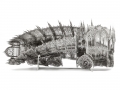 Wim Delvoye, Twisted Dump Truck (Clockwise) , 2013, Nickeled bronze, 200 × 83 × 95 cm, DELV0056 