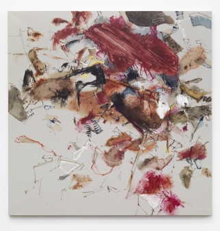 Christine Ay Tjoe, Second Studio, 2013, Oil on canvas, 170 x 170 cm | 66.93 x 66.93 in # TJOE0002 