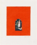 Erik Bulatov, Paradis, 1994, crayon on paper, image size 22 x 18 cm, 34 x 28 cm | 13.39 x 11.02 in, BULA0052 