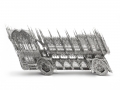 Wim Delvoye, Slanted Dump Truck, 2012, Laser-cut Stainless Steel, 75 x 123 x 45 cm | 29.53 x 48.43 x 17.72 in # DELV0041 